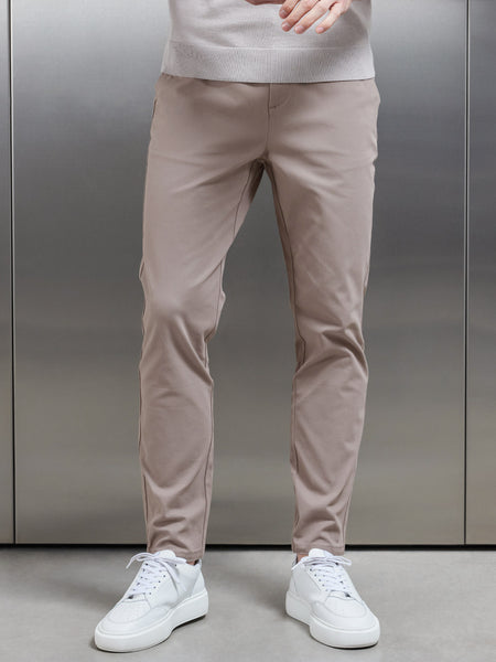 Mid Weight Tailored Chino Trouser in Taupe