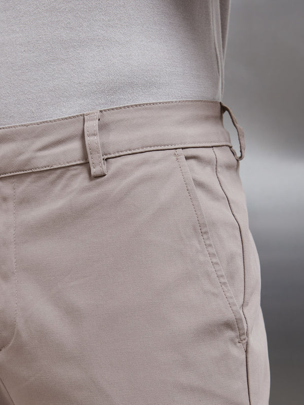 Mid Weight Tailored Chino Trouser in Taupe