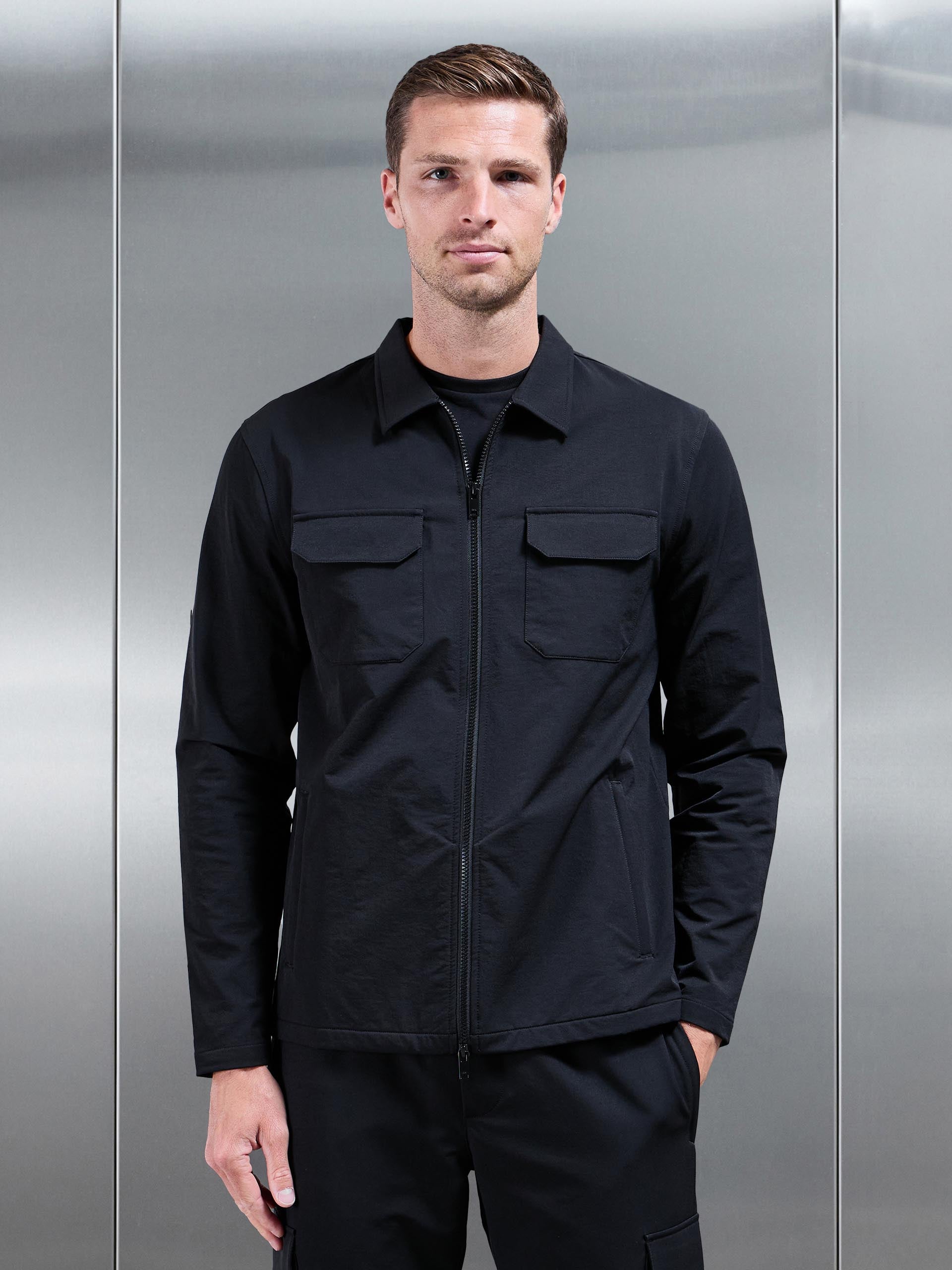 Cargo Jacket in Black
