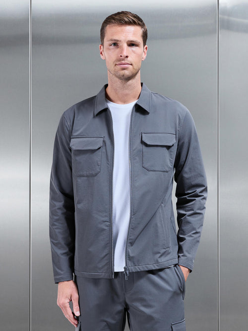 Cargo Jacket in Grey