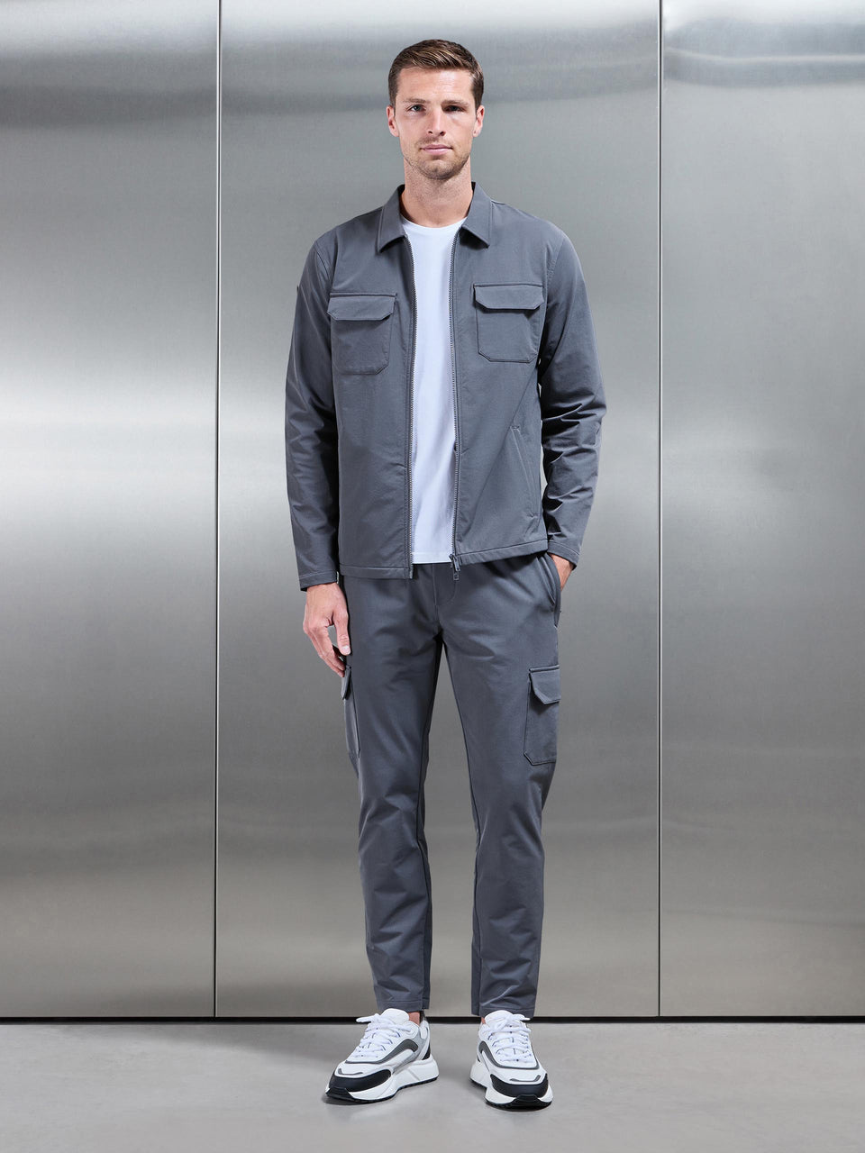 Cargo Jacket in Grey