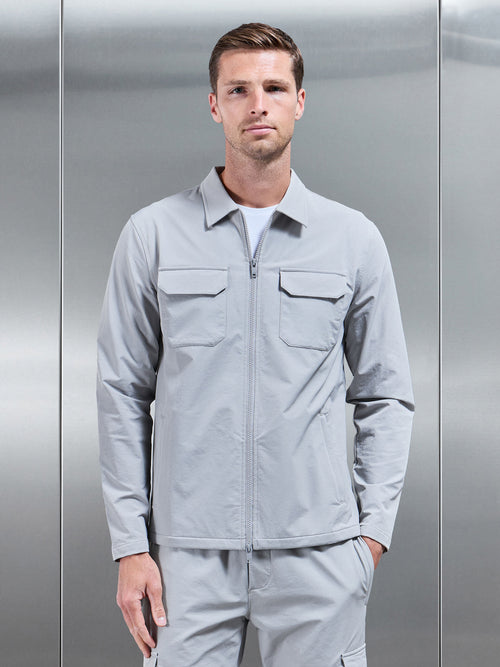 Cargo Jacket in Mid Grey