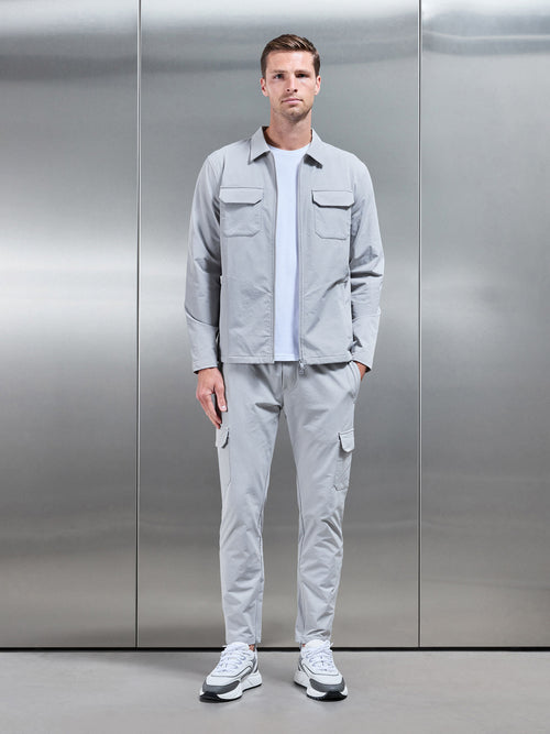 Cargo Jacket in Mid Grey