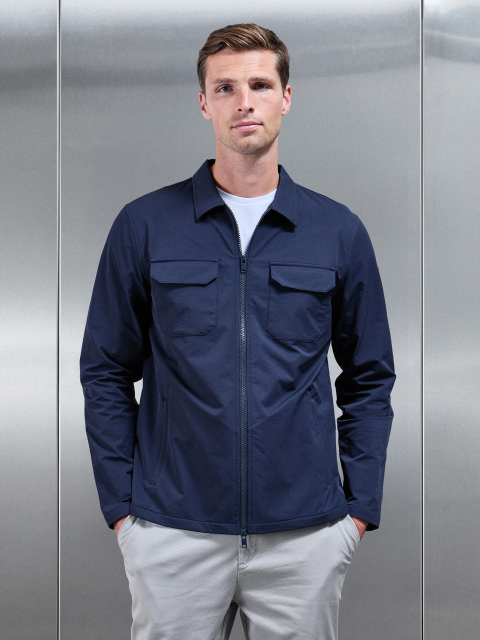 Cargo Jacket in Navy