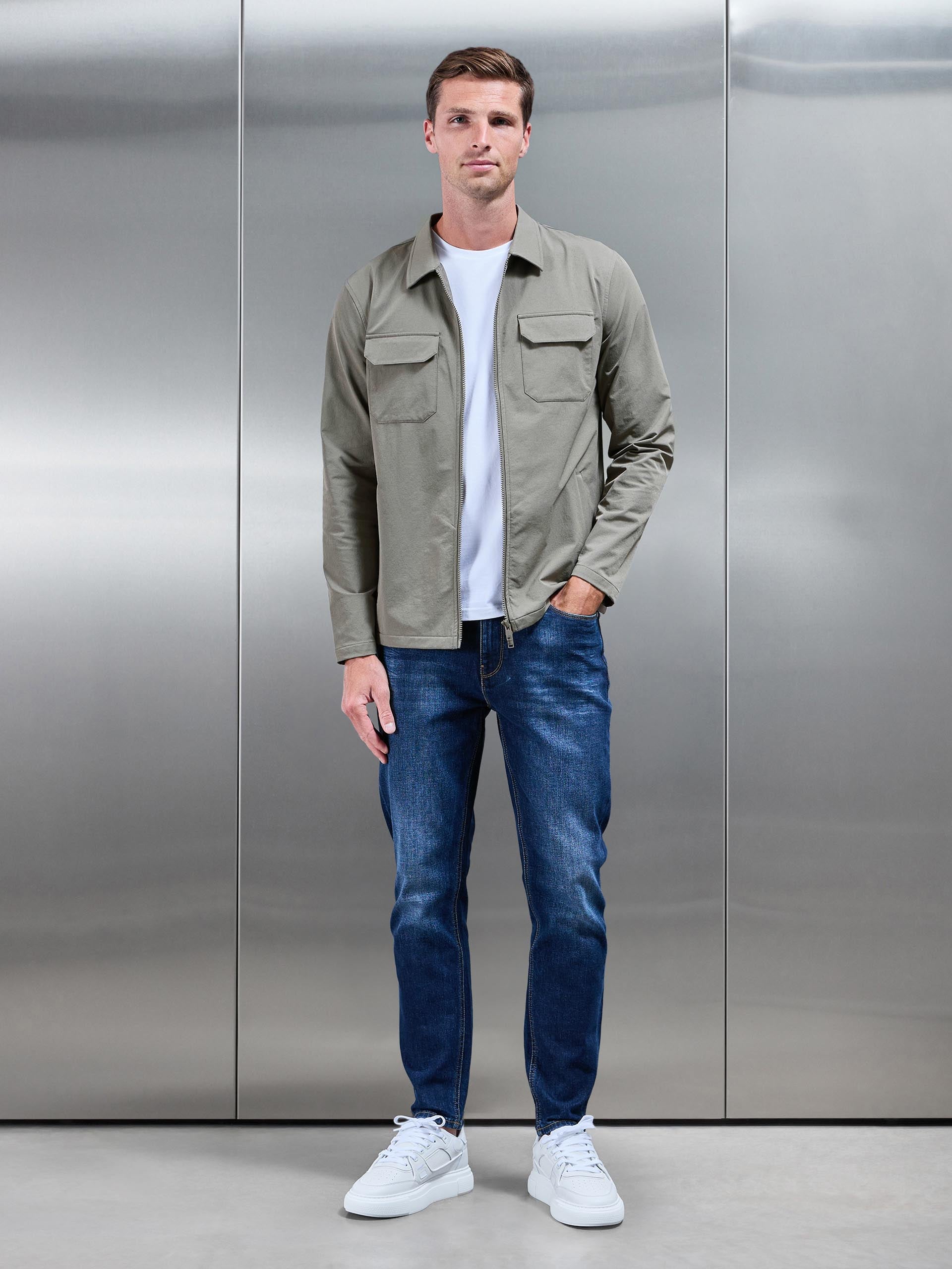 Cargo Jacket in Olive