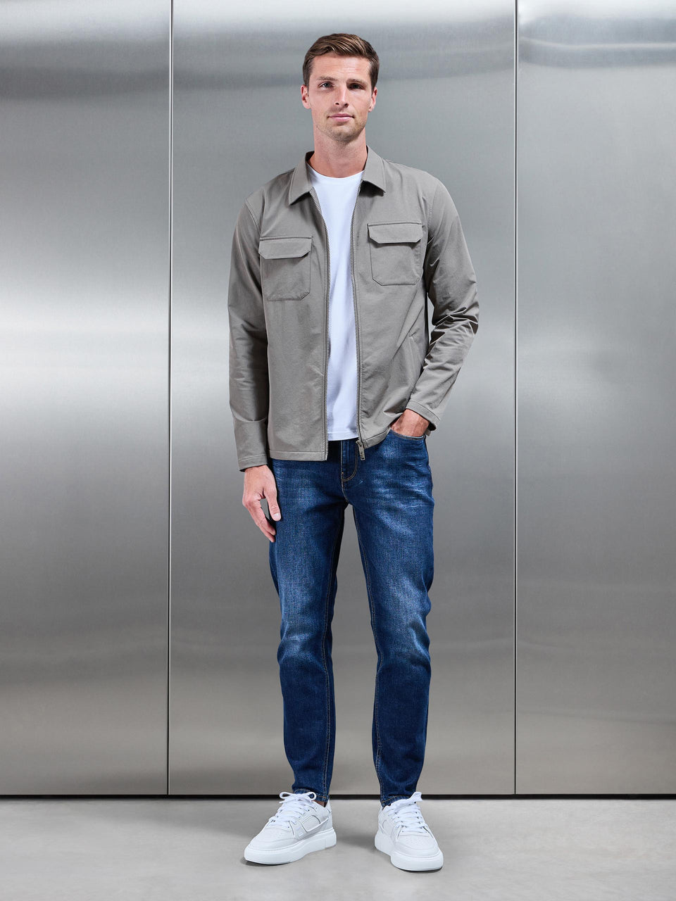 Cargo Jacket in Olive