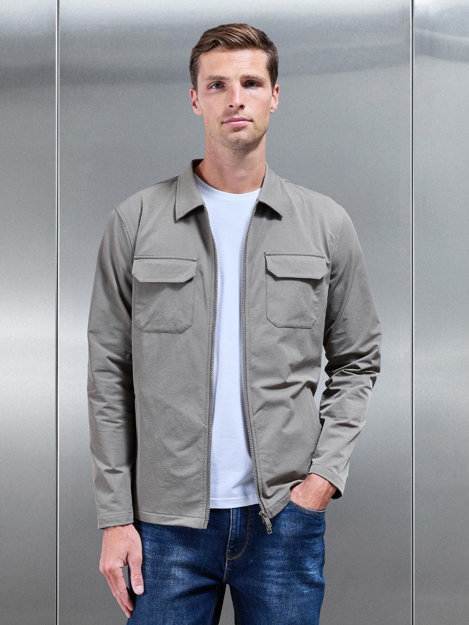 Cargo Jacket in Olive