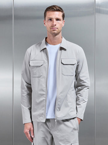 Cargo Jacket in Mid Grey