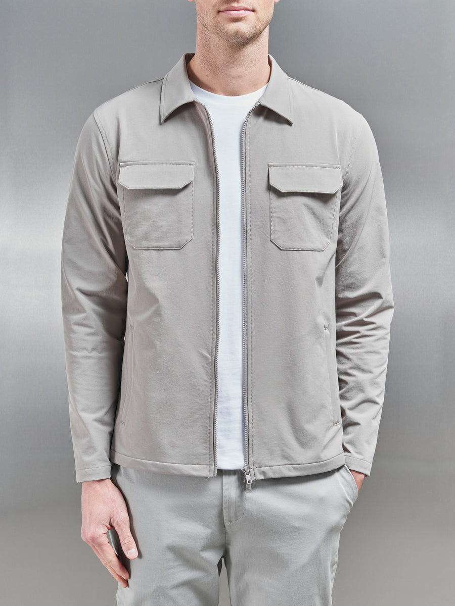 Cargo Jacket in Taupe