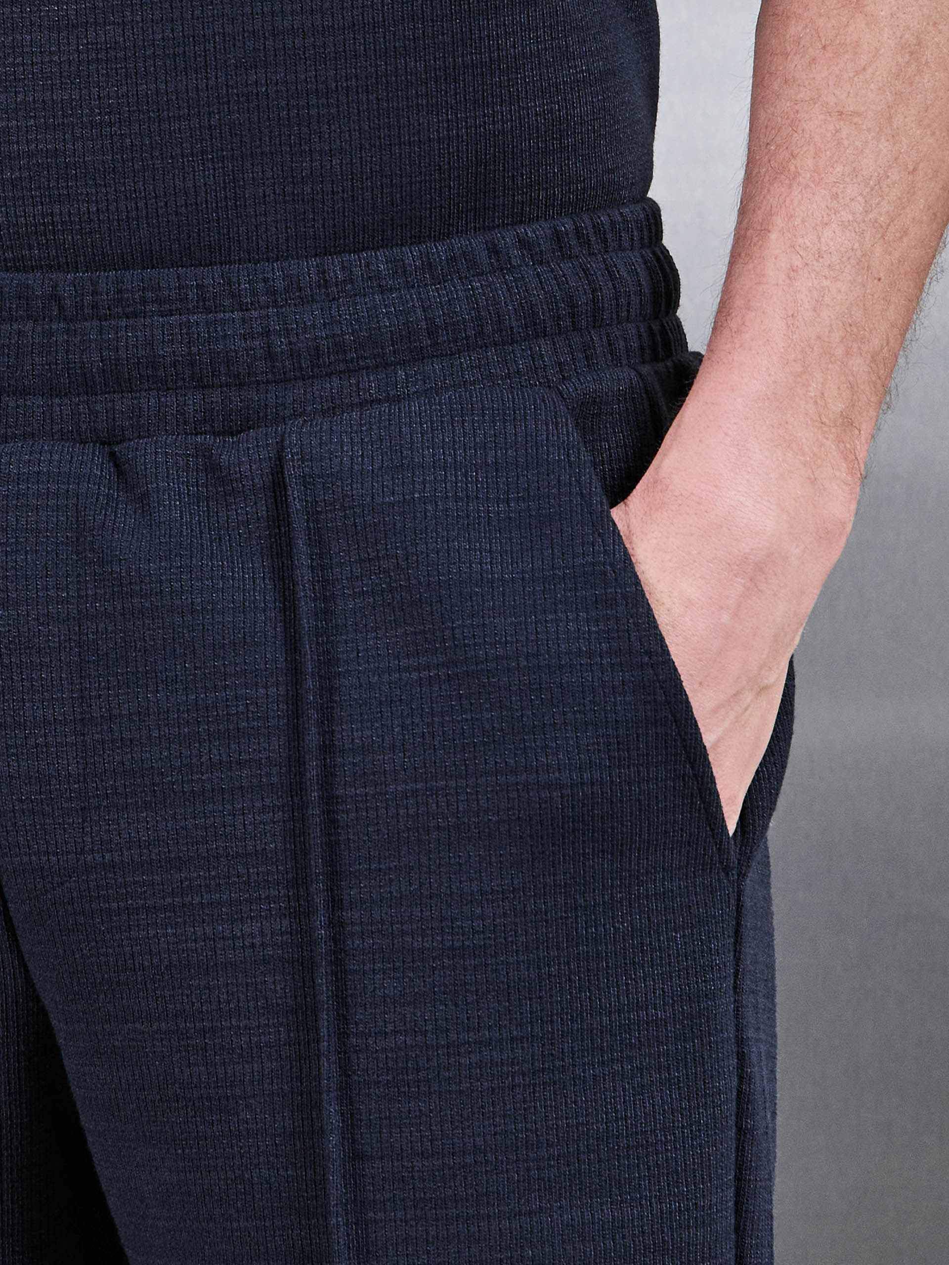 Cavour Textured Short in Navy