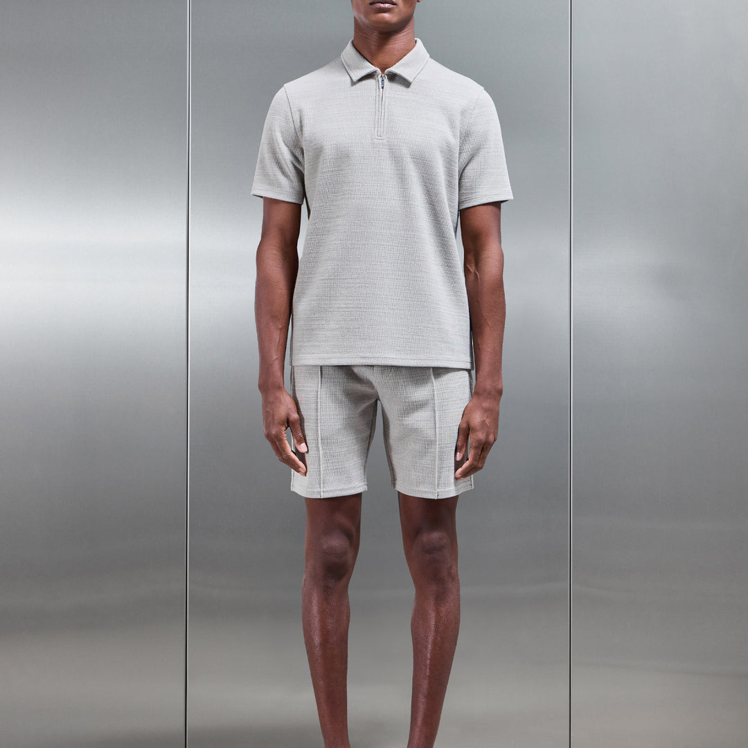 Cavour Textured Short in Stone