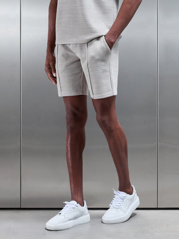 Cavour Textured Short in Stone