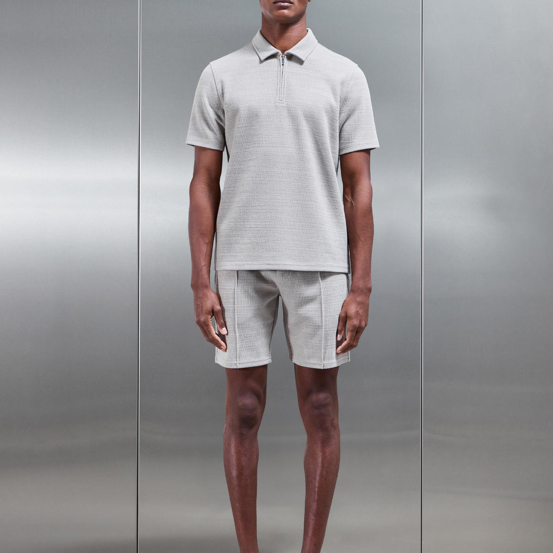 Cavour Textured Short in Stone