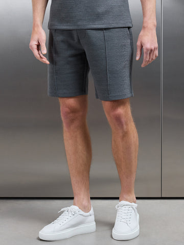 Cavour Textured Short in Grey