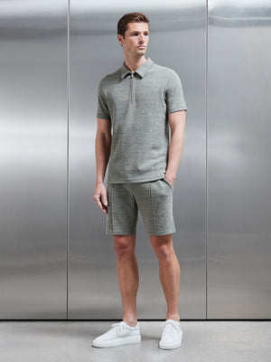 Cavour Textured Short in Olive