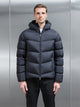 Chevron Puffer Jacket in Black