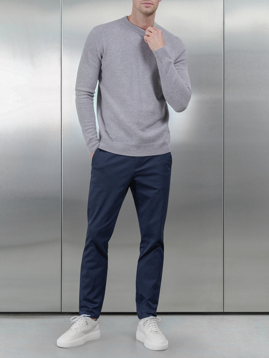 Relaxed Fit Chino Trouser in Navy