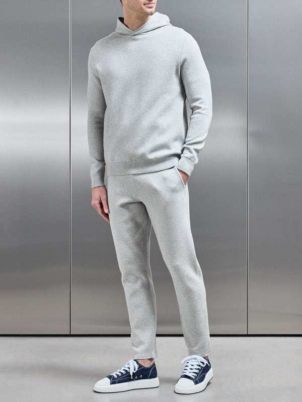 Chunky Knitted Jogger in Marl Grey