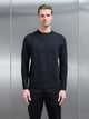 Chunky Knitted Sweatshirt in Black