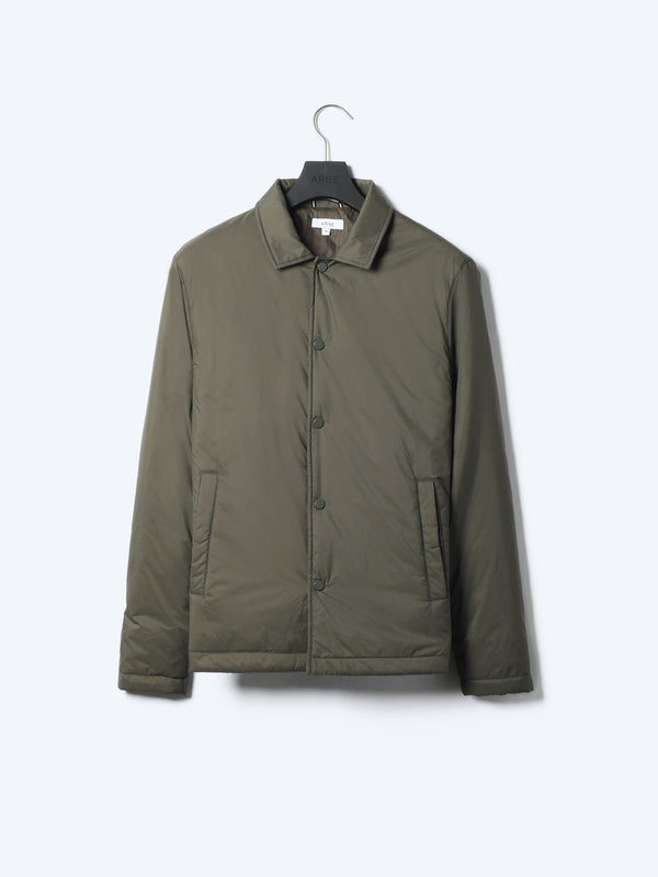 Padded Coach Jacket in Olive