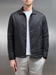 Padded Coach Jacket in Black