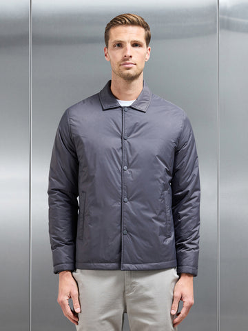 Padded Coach Jacket in Grey