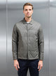 Padded Coach Jacket in Olive