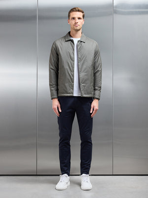 Padded Coach Jacket in Olive