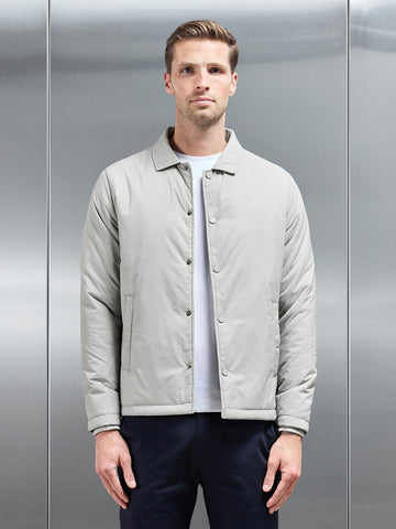 Padded Coach Jacket in Stone