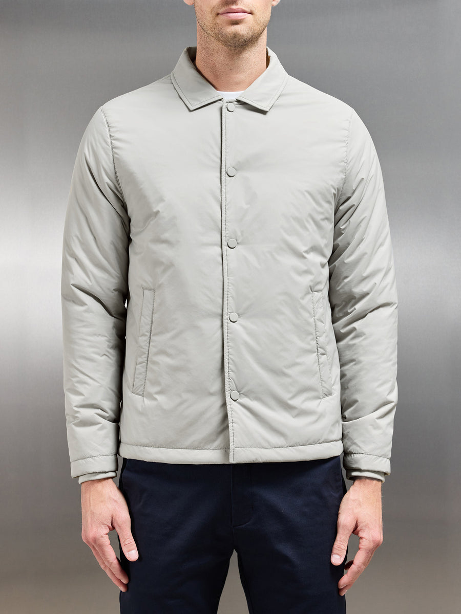 Padded Coach Jacket in Stone