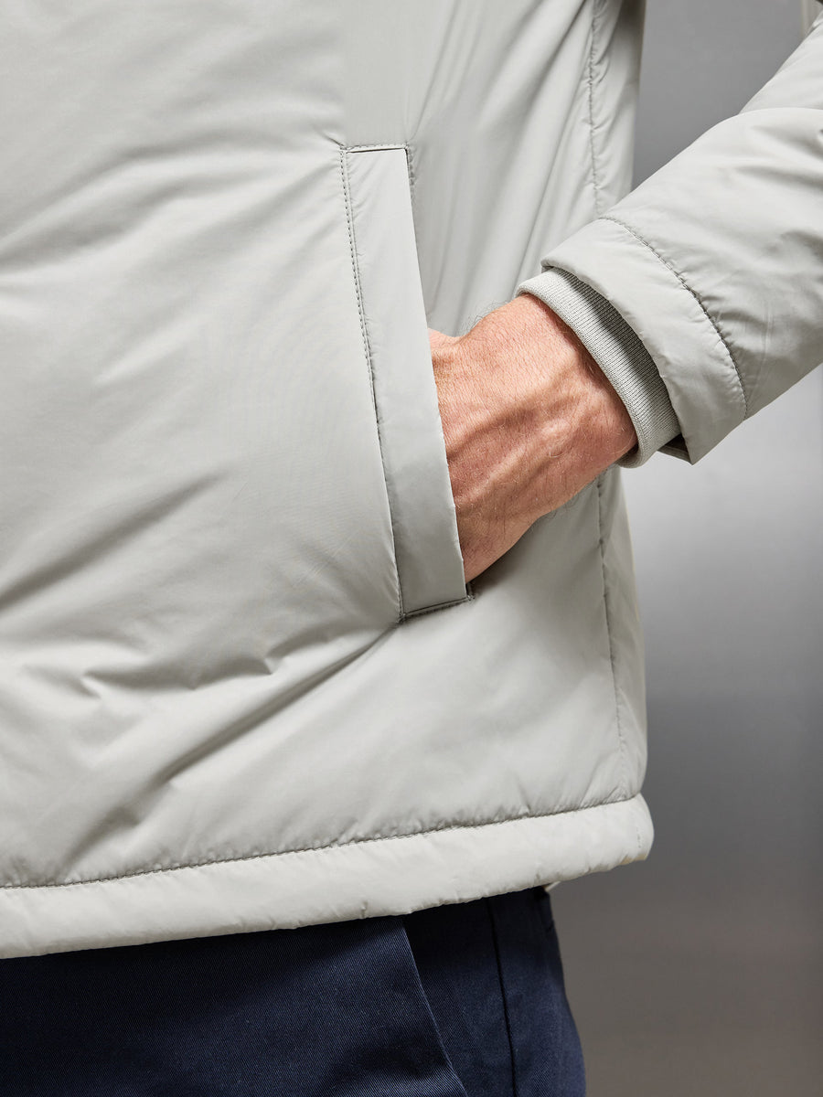 Padded Coach Jacket in Stone