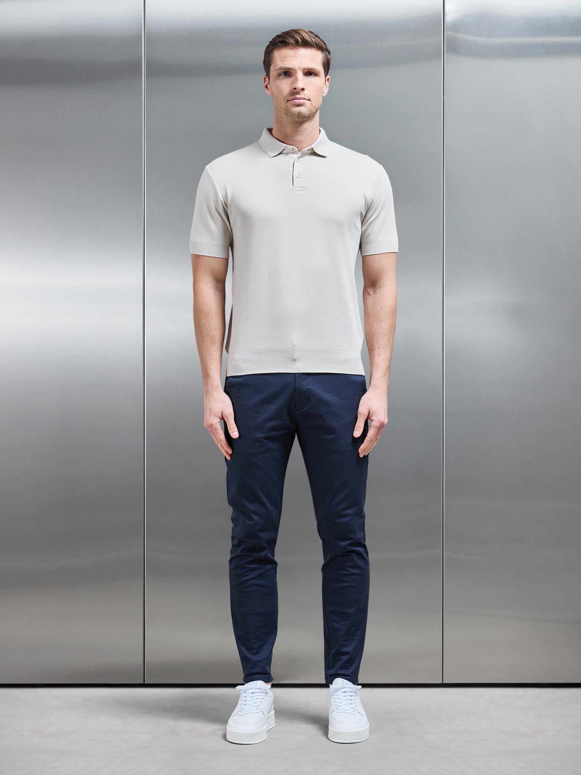 Como Polo Shirt in Stone