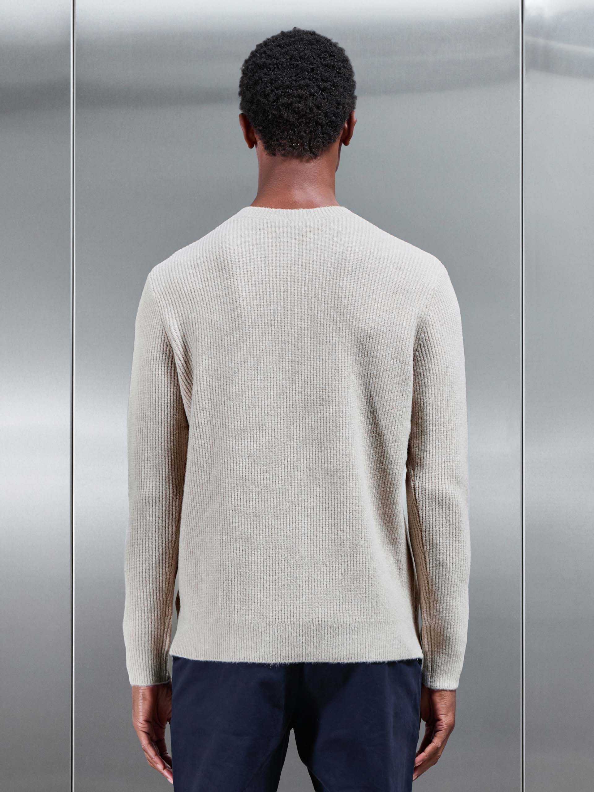 Cosy Knitted Sweatshirt in Stone