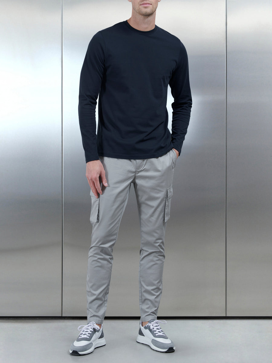 Cotton Cargo Pant in Stone