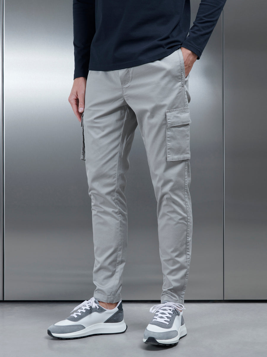 Cotton Cargo Pant in Stone