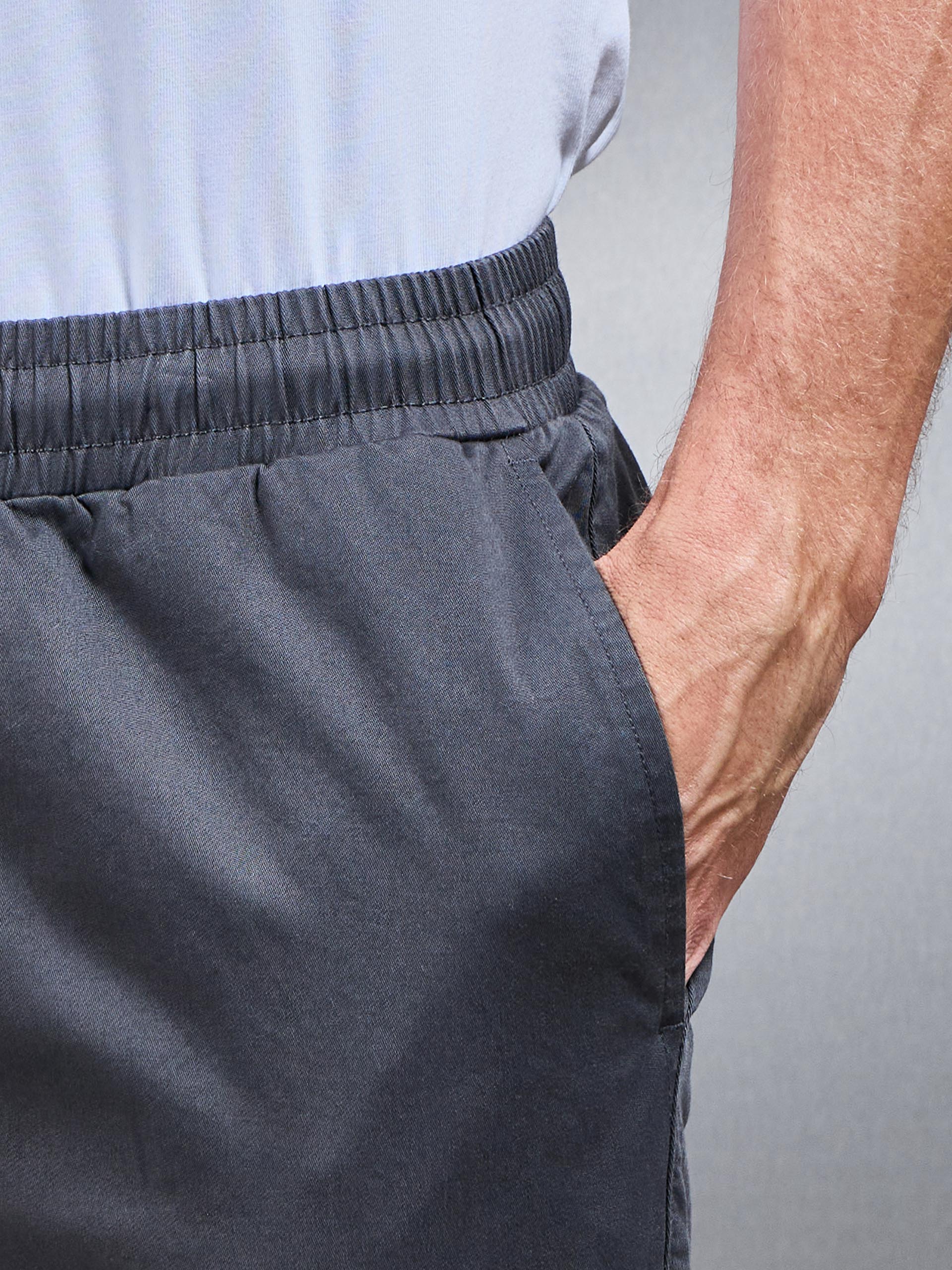 Cotton Cargo Pant in Grey