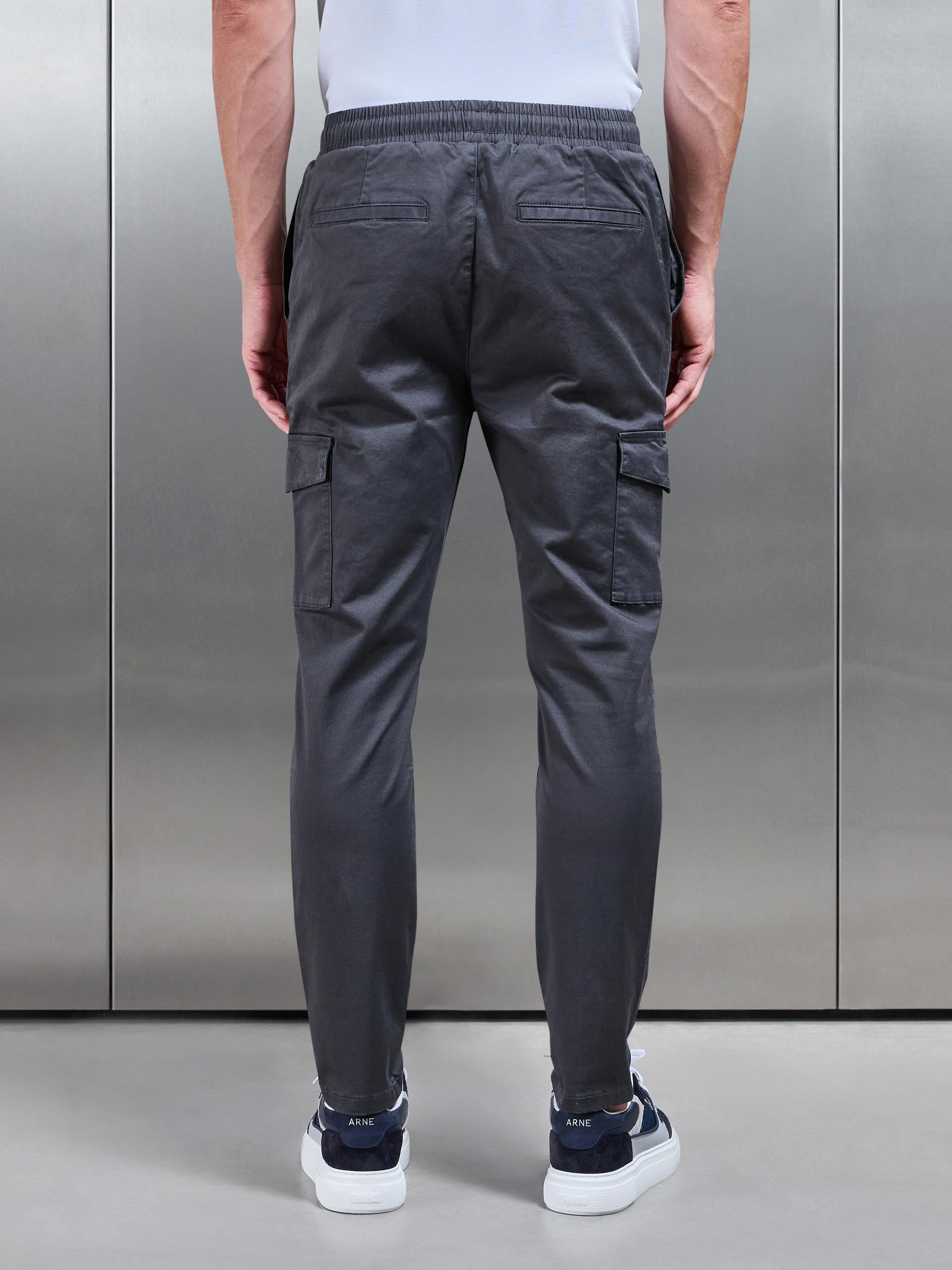 Cotton Cargo Pant in Grey