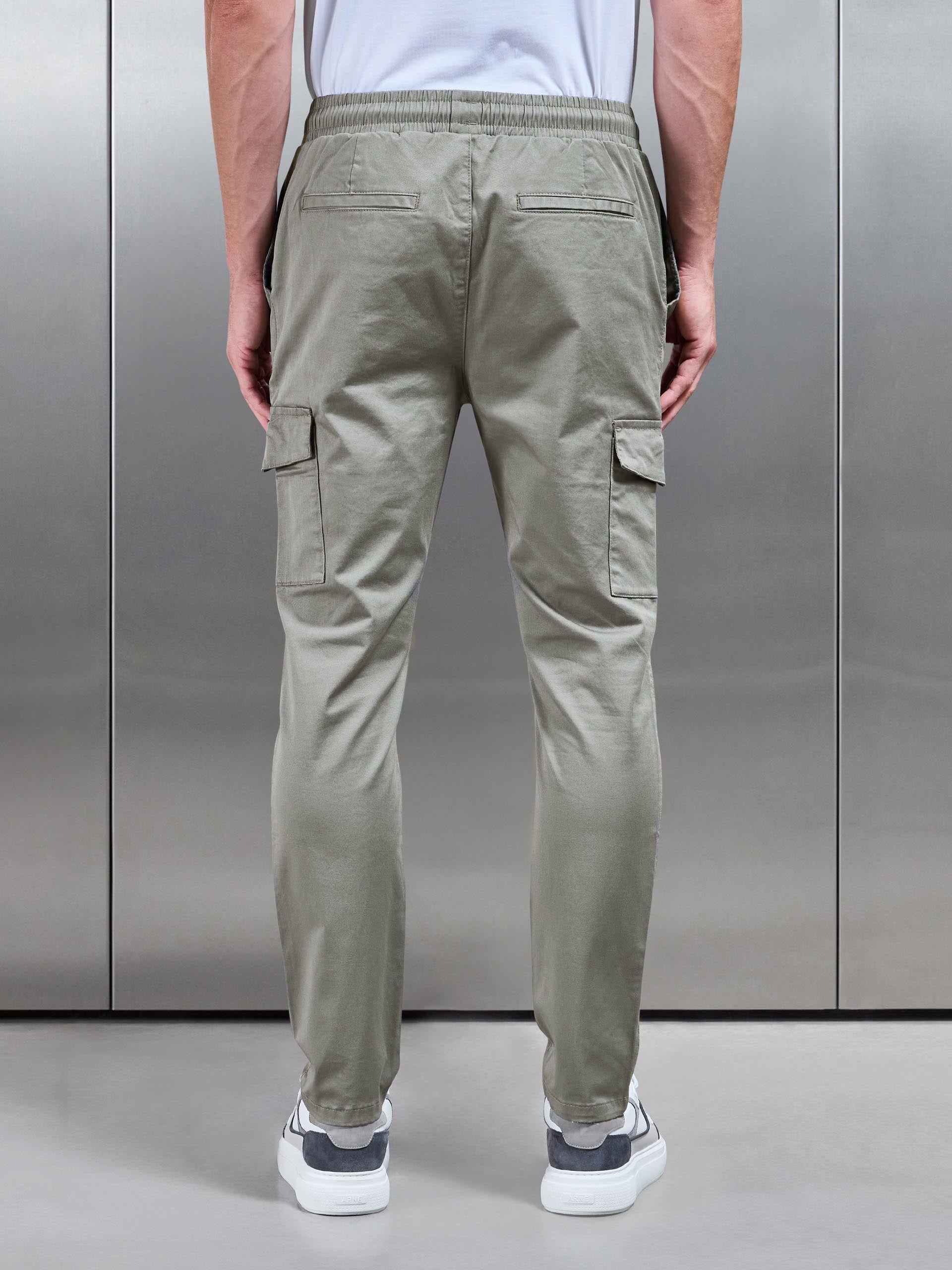 Cotton Cargo Pant in Olive