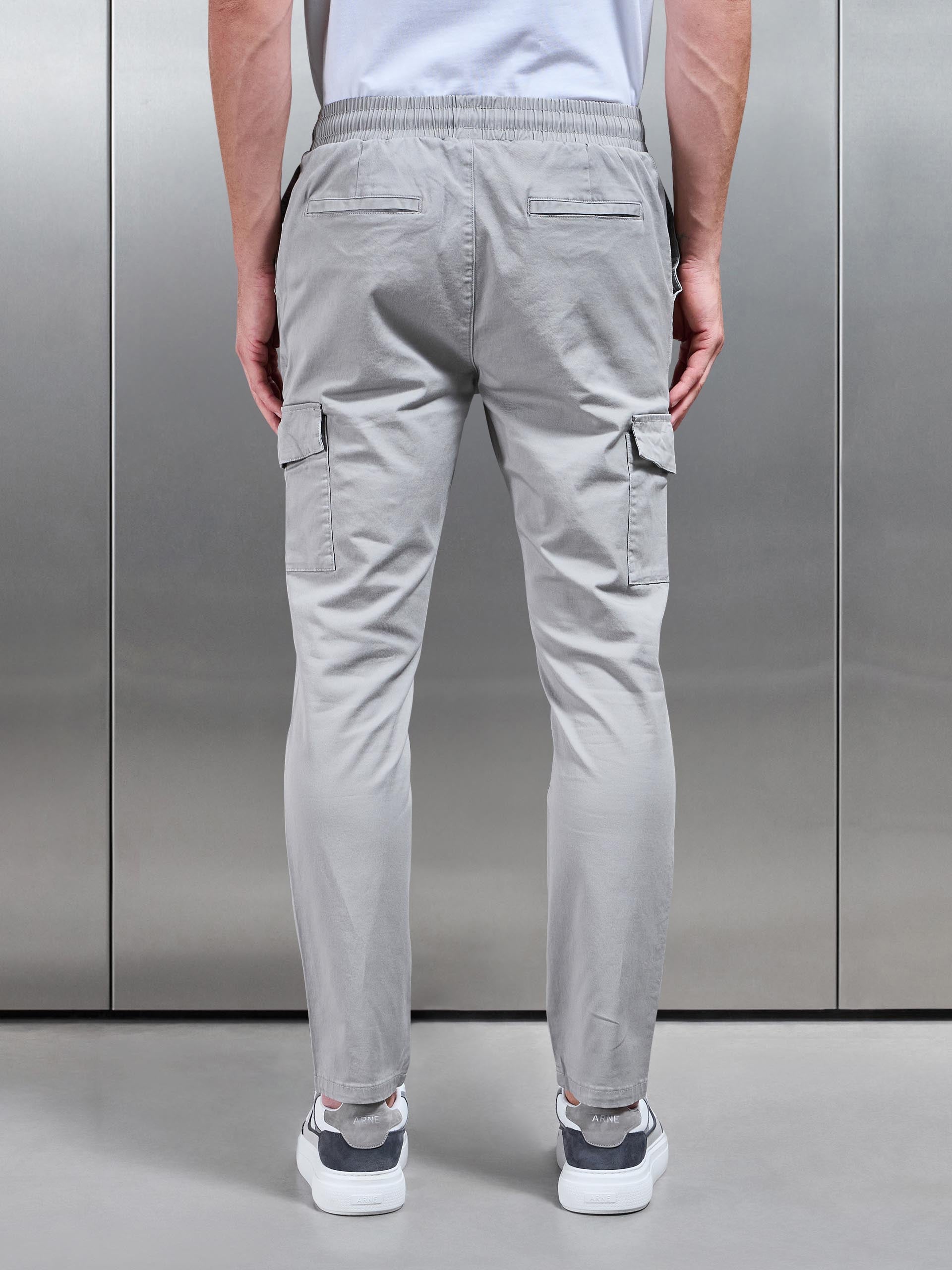 Cotton Cargo Pant in Stone