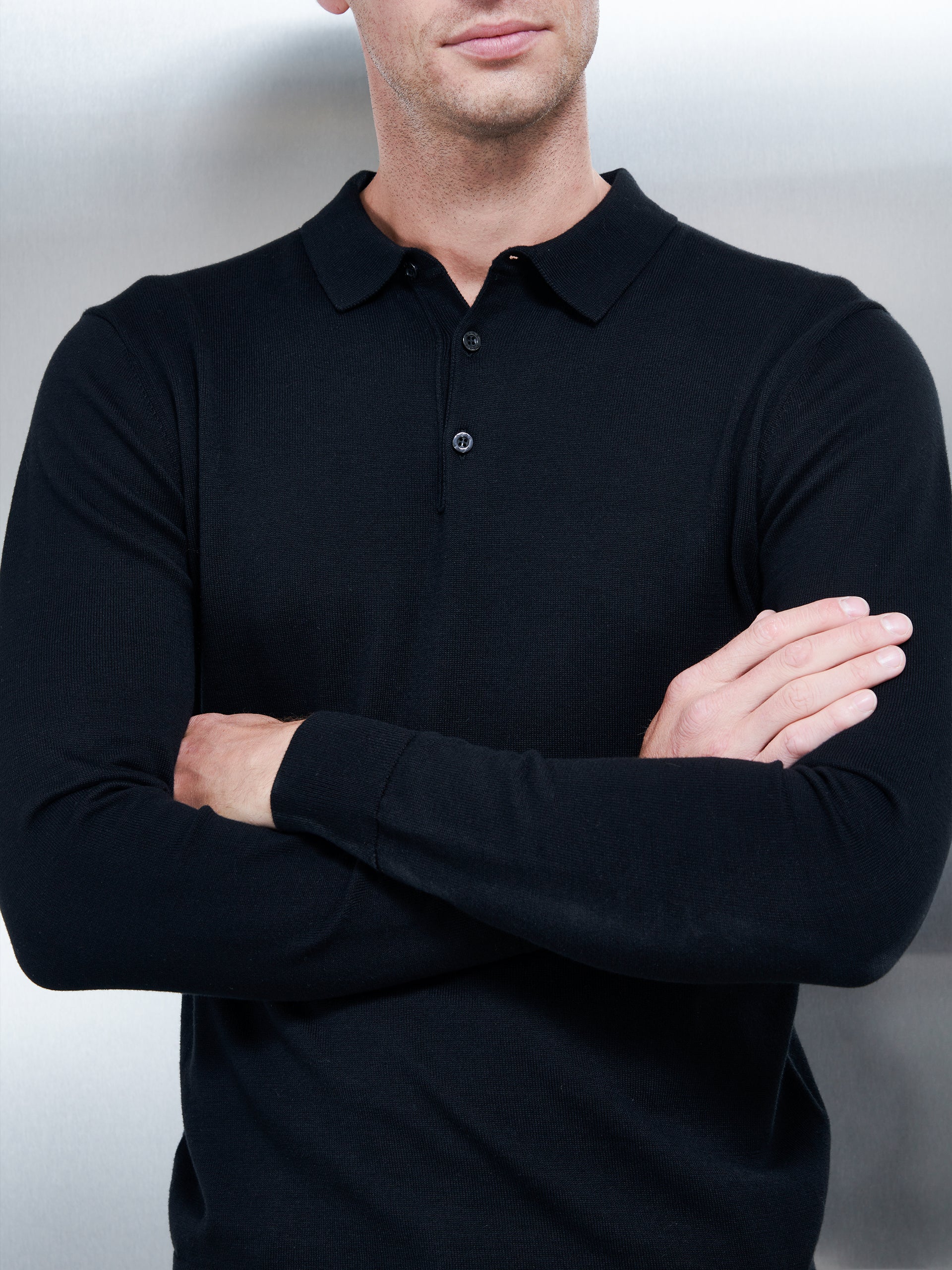 Long sleeve button 2024 down collar polo shirts