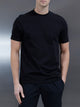 Cotton Stretch T-Shirt in Black