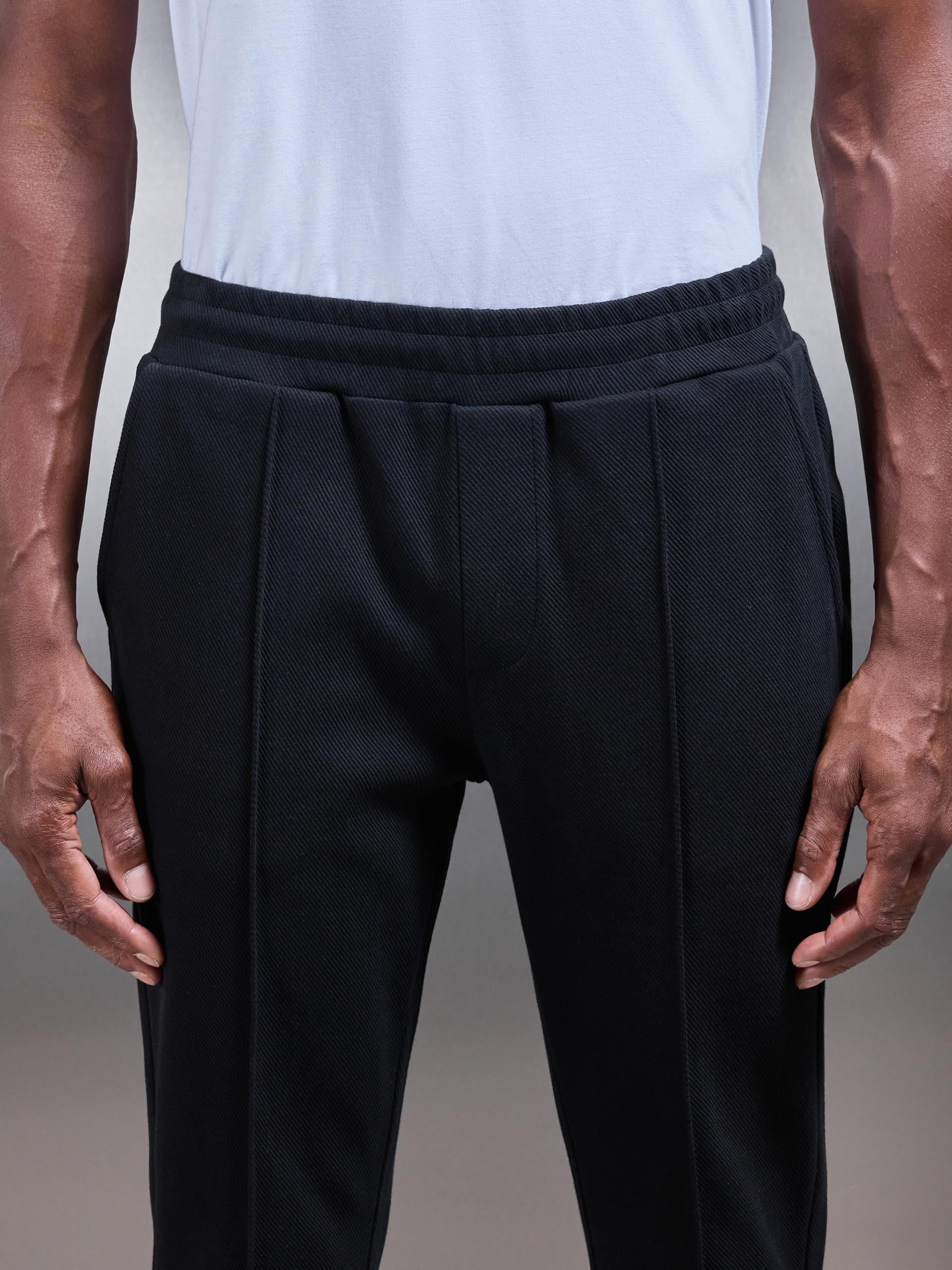 Cotton Twill Trouser in Black