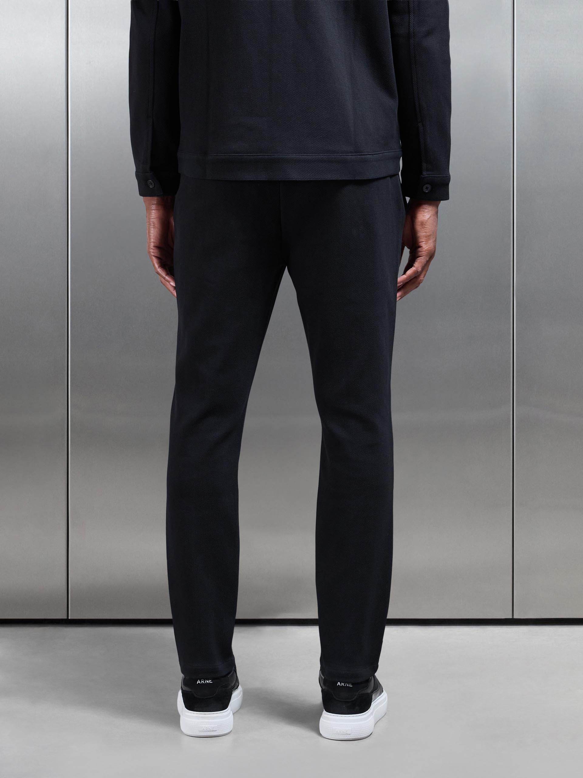 Cotton Twill Trouser in Black
