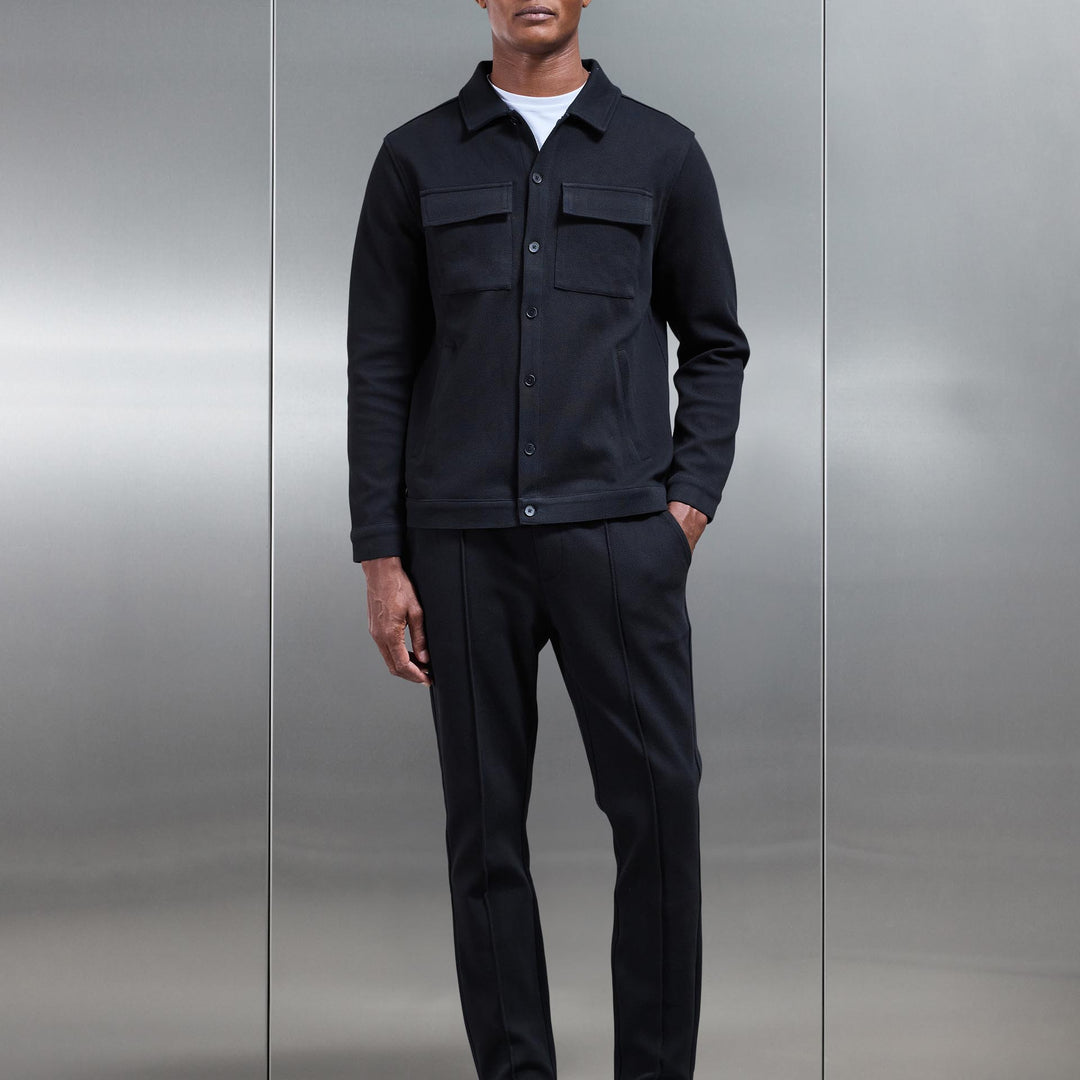 Cotton Twill Trouser in Black