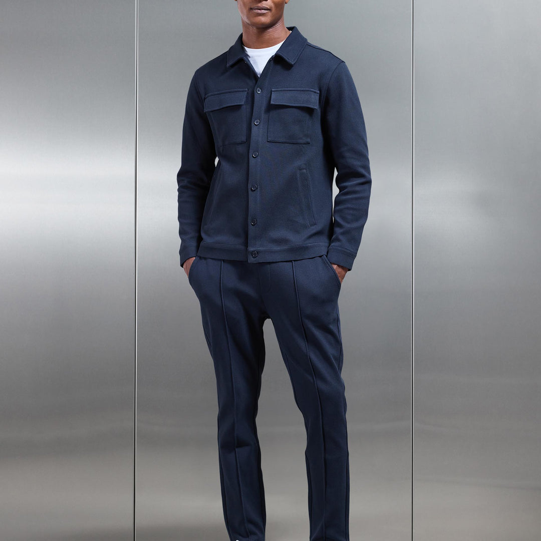 Cotton Twill Trouser in Navy