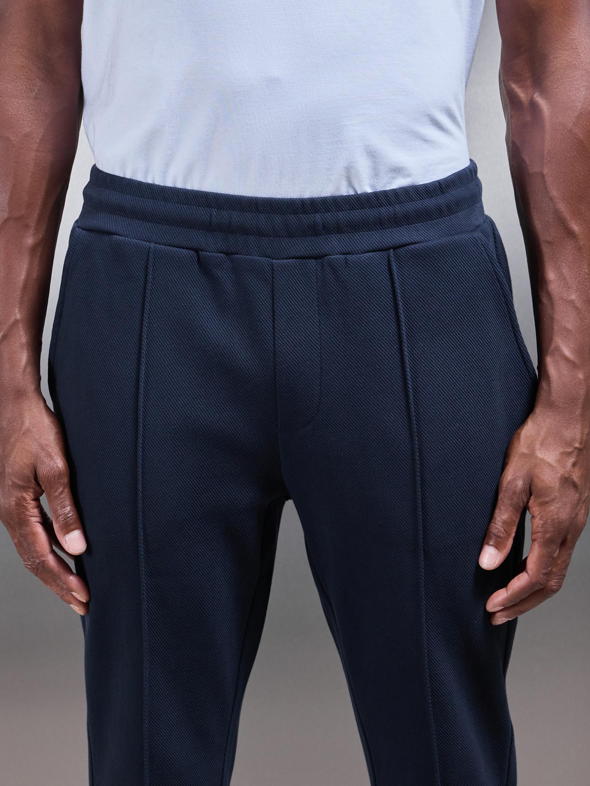 Cotton Twill Trouser in Navy