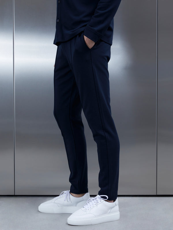 Cotton Twill Trouser in Navy