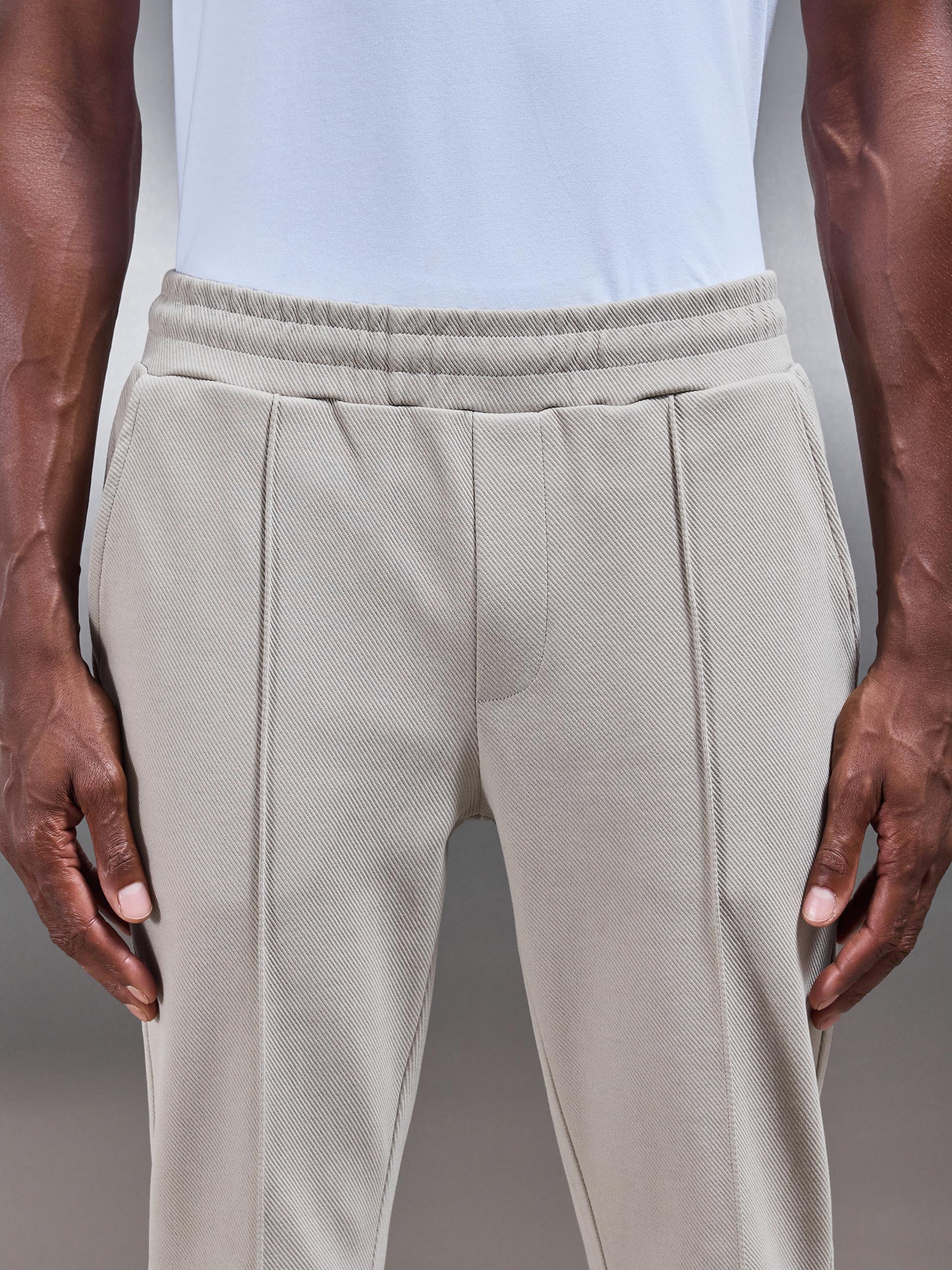 Cotton Twill Trouser in Stone