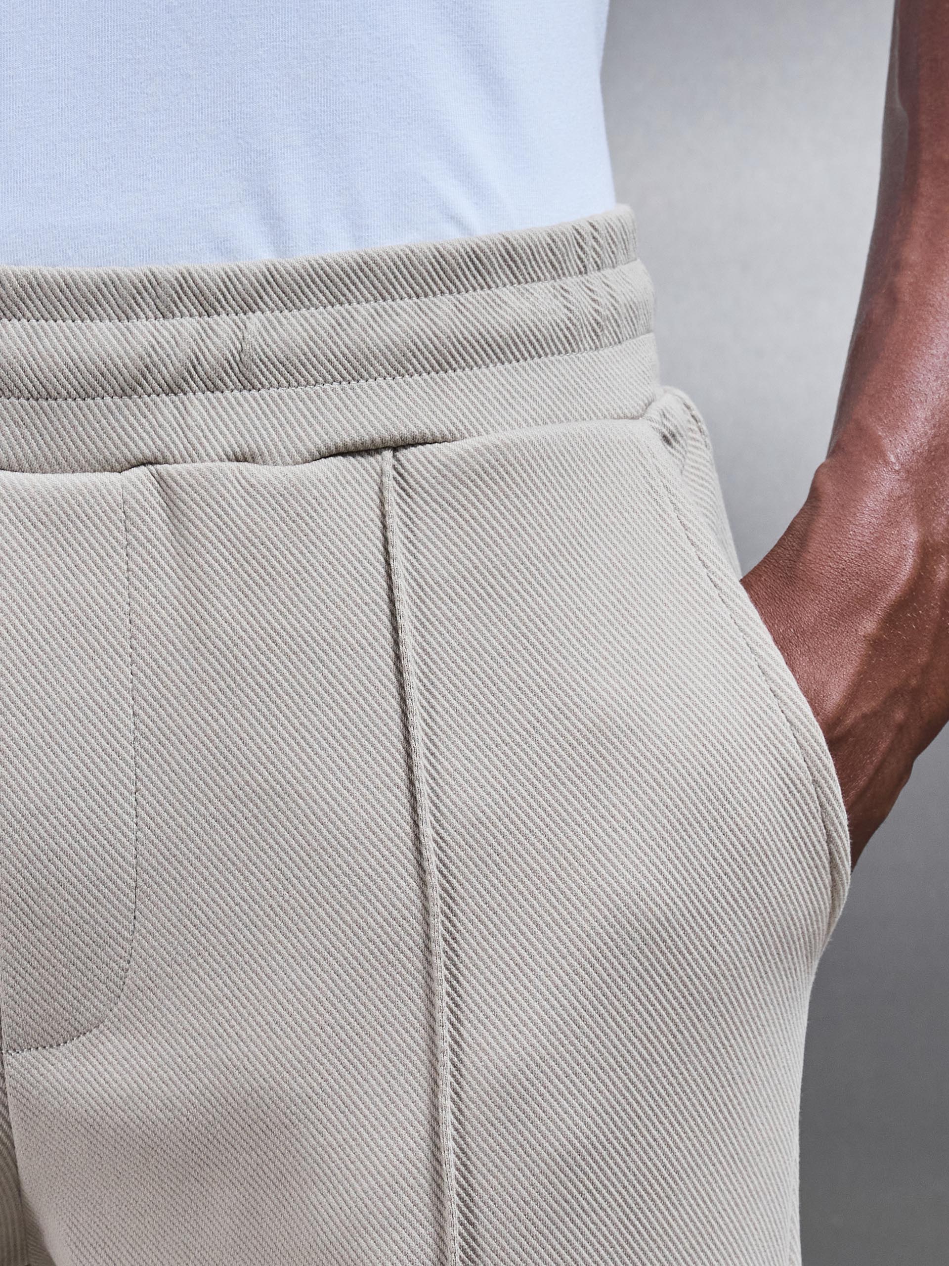 Cotton Twill Trouser in Stone