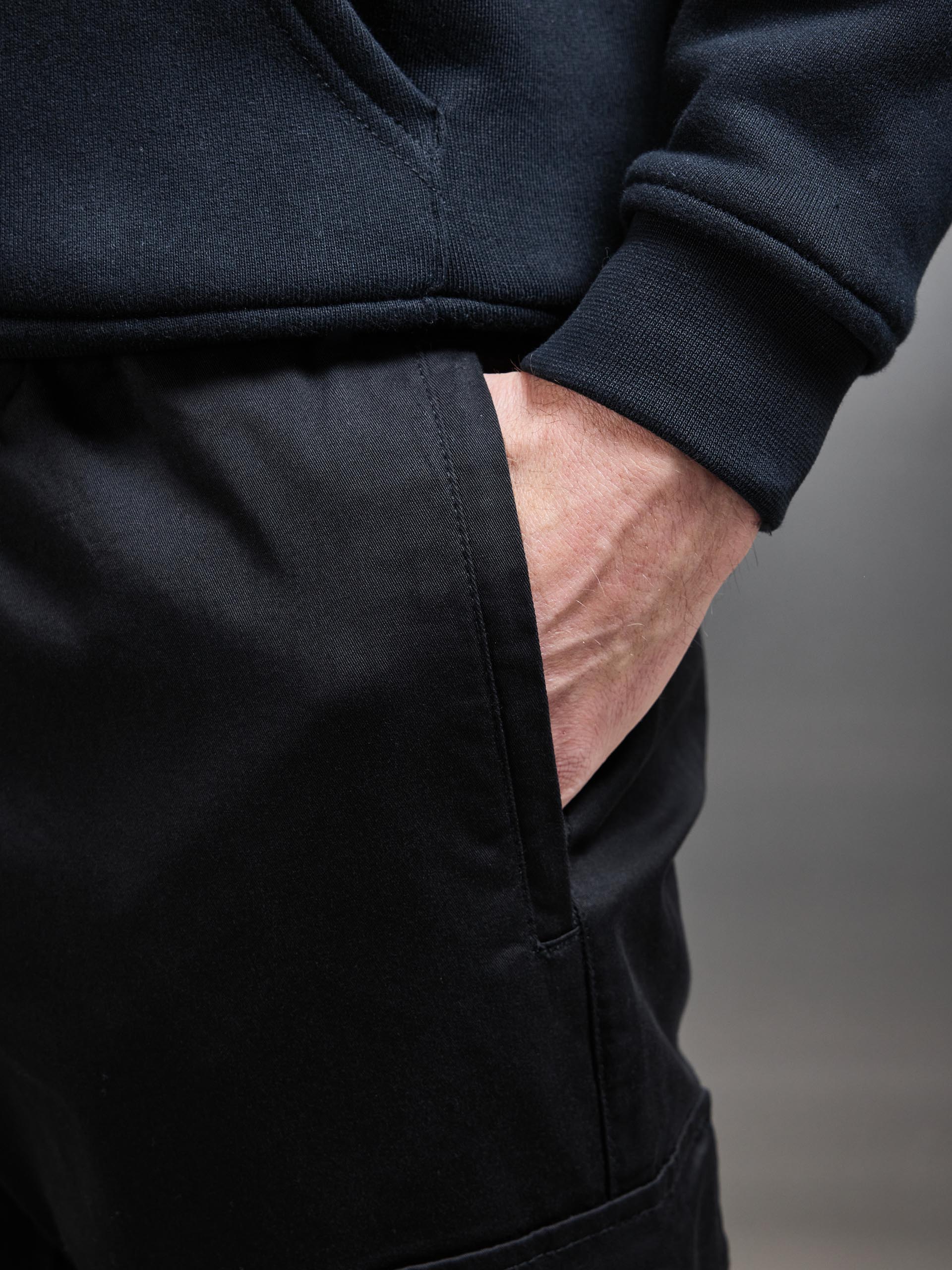 Cotton Cargo Pant in Black